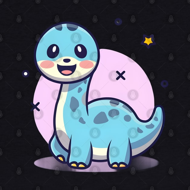 Cute Kawaii dinosaur by Spaceboyishere